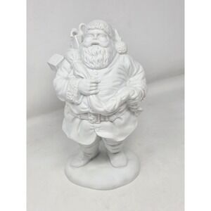 Department 56‎ Winter Silhouette "Jolly St. Nicholas" White Porcelain 9" w/box